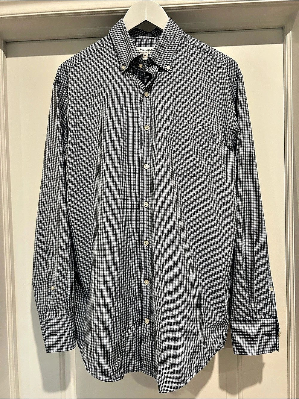 Peter Millar Summer Comfort Plaid Long Sleeve Button-Down Shirt Medium